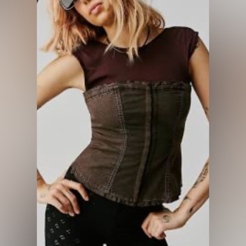 Free People Just A Minute Tube Top - Brown